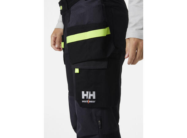 Helly Hansen Oxford 4X Håndverksbukse Svart/Gul D100