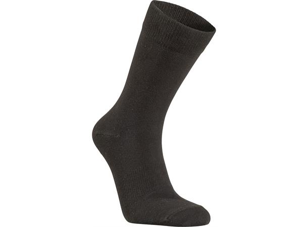 JH&F Sock 04 Solid Svart 40/42