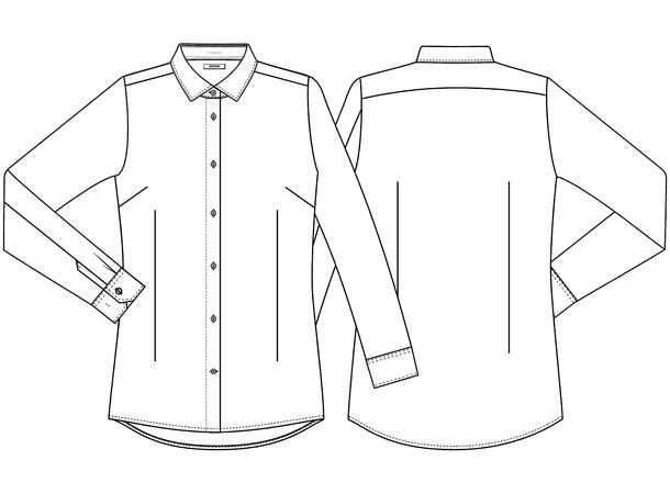 Kentaur Ladies Shirt - Modern Fit Svart XS