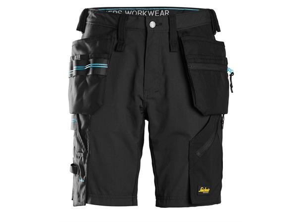 Snickers 6110 LiteWork Arbeidsshorts Svart C44