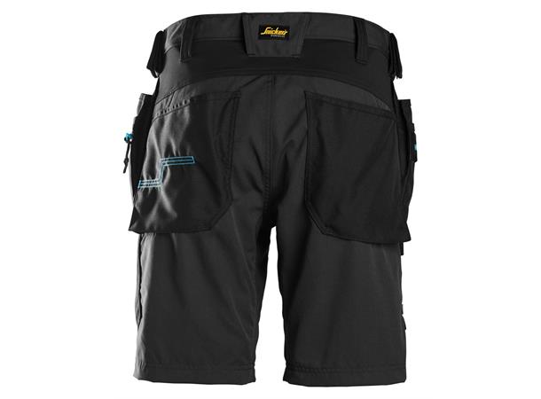 Snickers 6110 LiteWork Arbeidsshorts Svart C44