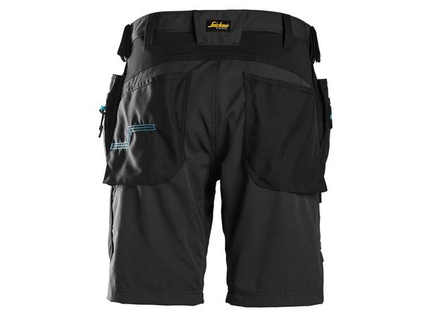 Snickers 6110 LiteWork Arbeidsshorts Svart C44