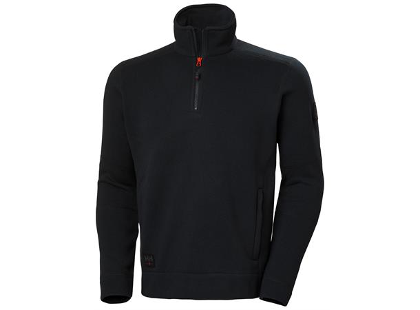 Helly Hansen Kensington Fleece Svart, str.2XL genser med 1/2 glidelås