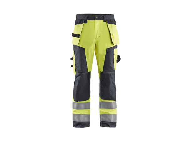 Blåkläder 1568 Håndverksbukse Varsel HiVis Gul C44