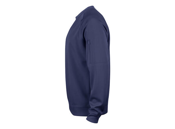 Clique Basic Active Roundneck Marineblå XS