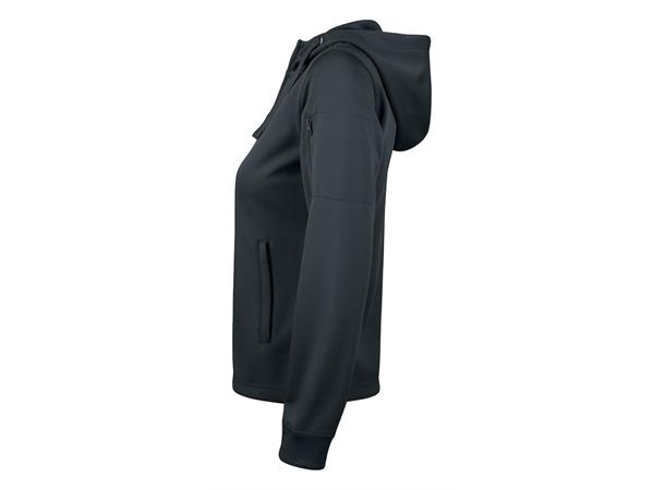 Clique Basic Active hood full zip DAME Svart S