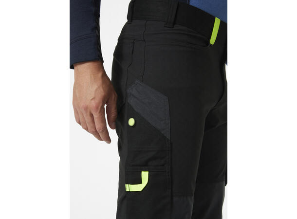 Helly Hansen Oxford 4x Arbeidsbukse Svart/Gul C148