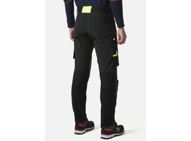 Helly Hansen Oxford 4x Arbeidsbukse Svart/Gul C148