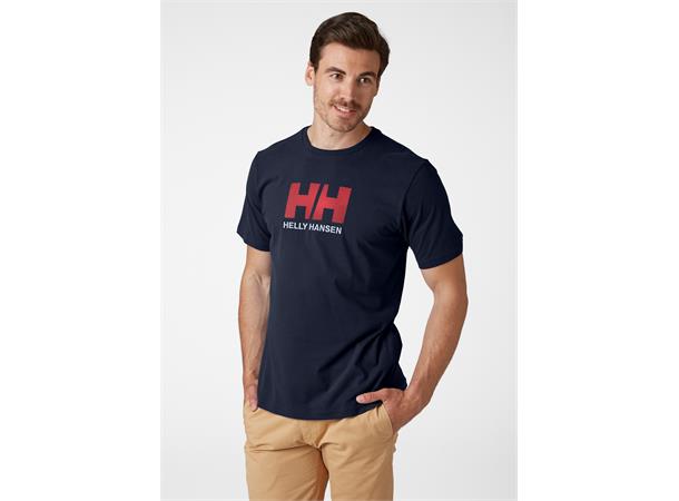 HH Logo T-Shirt 597 Navy L Marineblå, str. L