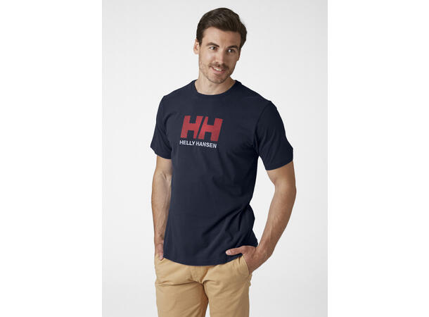 HH Logo T-Shirt 597 Navy L Marineblå, str. L