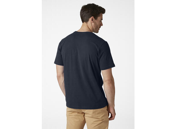 HH Logo T-Shirt 597 Navy L Marineblå, str. L