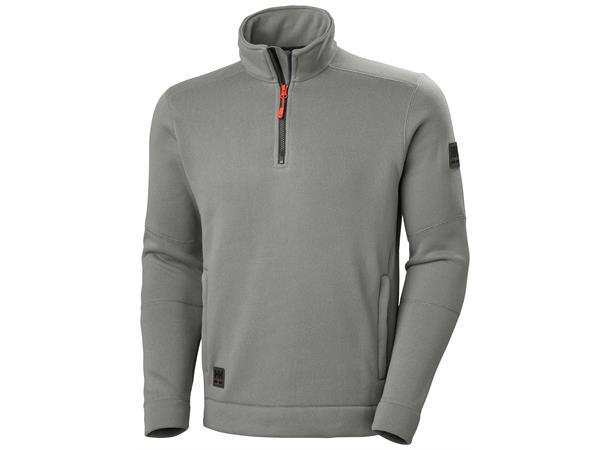 Helly Hansen Kensington Fleece Grå, str.2XL genser med 1/2 glidelås