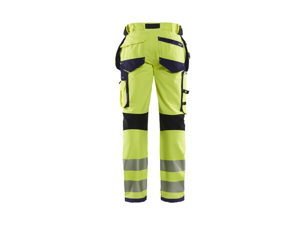Blåkläder Varselbukse 4-veis stretch Gul/Marineblå, str.C56