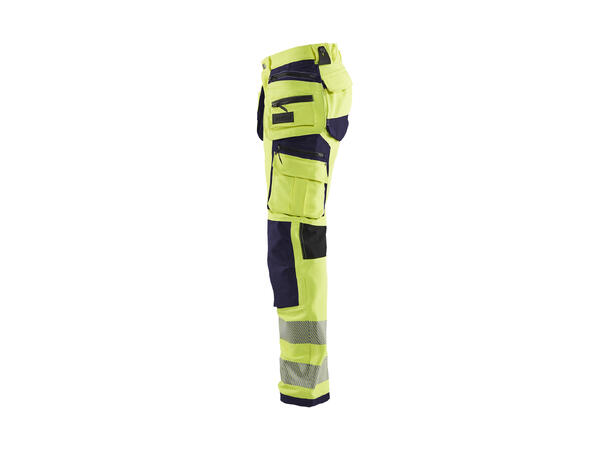 Blåkläder Varselbukse 4-veis stretch Gul/Marineblå, str.C56