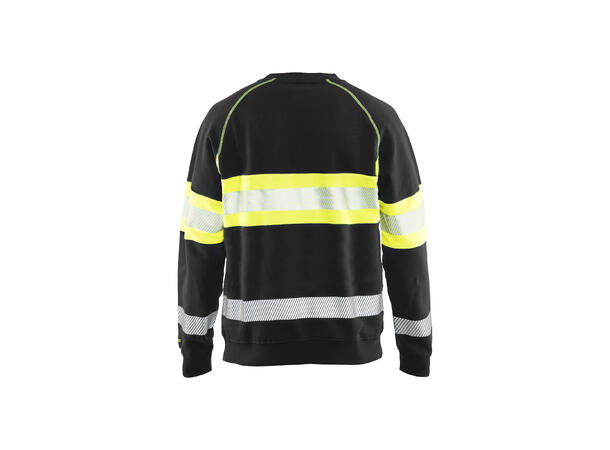 Blåkläder 3359 College Genser Varsel Svart/Gul XXXL