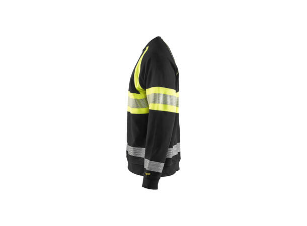 Blåkläder 3359 College Genser Varsel Svart/Gul XXXL
