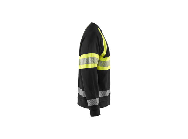 Blåkläder 3359 College Genser Varsel Svart/Gul XXXL