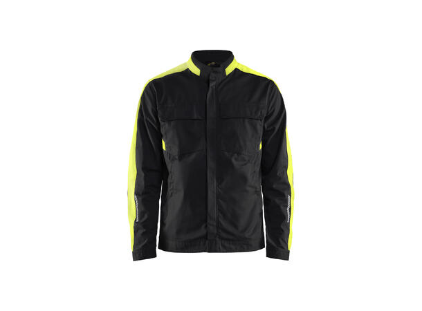 Blåkläder 4444 Industrijakke Stretch Svart/Gul 4XL