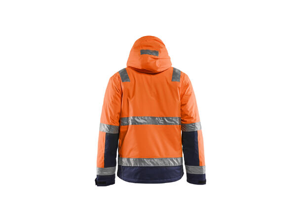 Blåkläder 4870 Vinterjakke Varsel Oransje/Blå XXL