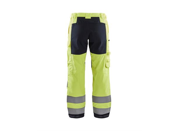 Blåkläder Flammehemmende stretchbukse Gul/Marineblå, str.C34