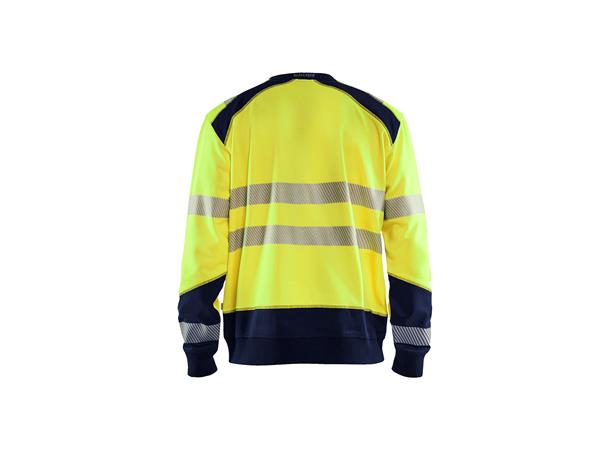 Blåkläder Genser varsel Gul/Marineblå, str.4XL