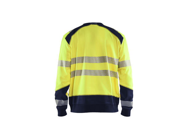 Blåkläder Genser varsel Gul/Marineblå, str.4XL