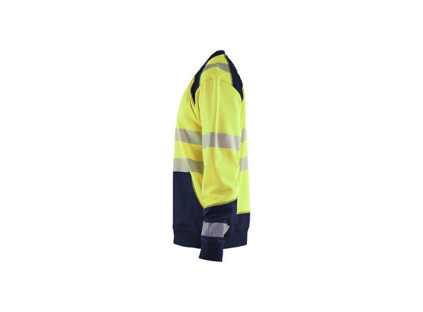 Blåkläder Genser varsel Gul/Marineblå, str.4XL