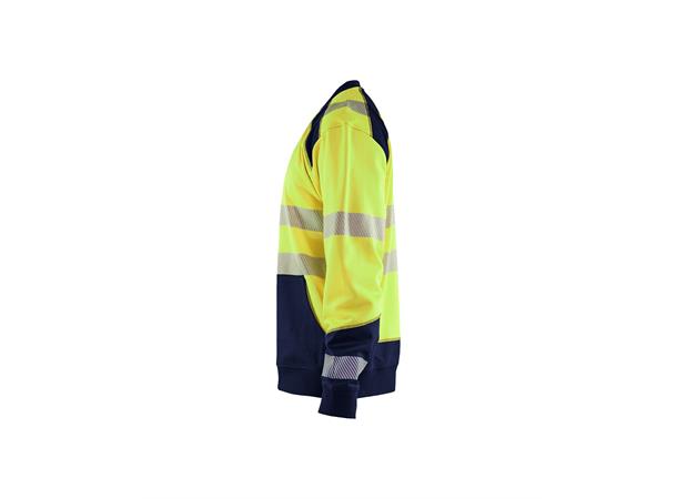 Blåkläder Genser varsel Gul/Marineblå, str.4XL