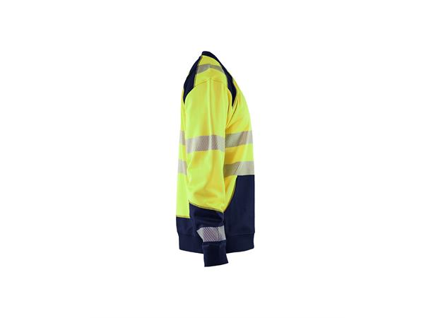 Blåkläder Genser varsel Gul/Marineblå, str.4XL