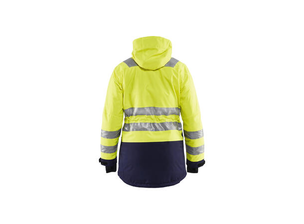 Blåkläder Parkas varsel Gul/Marineblå, str.L, dame