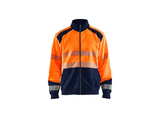 Blåkläder Varsel genser med hel glidelås Oransje, str.4XL