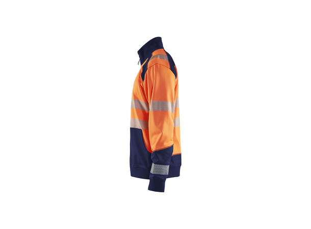 Blåkläder Varsel genser med hel glidelås Oransje, str.4XL