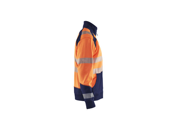 Blåkläder Varsel genser med hel glidelås Oransje, str.4XL