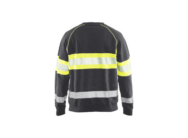 Blåkläder 3359 College Genser Varsel Grå/Gul 4XL
