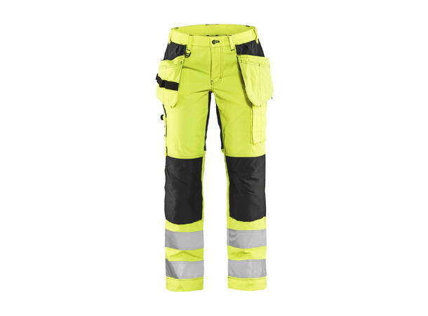 Blåkläder 7163 Varselbukse Stretch Dame Gul/Svart C36
