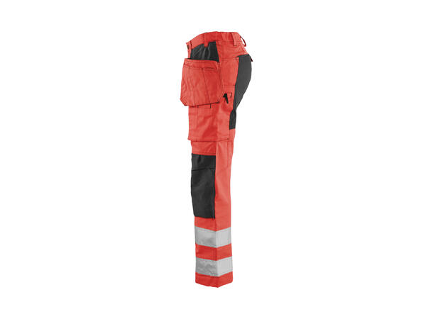 Blåkläder 7163 Varselbukse Stretch Dame HiVis Rød C34