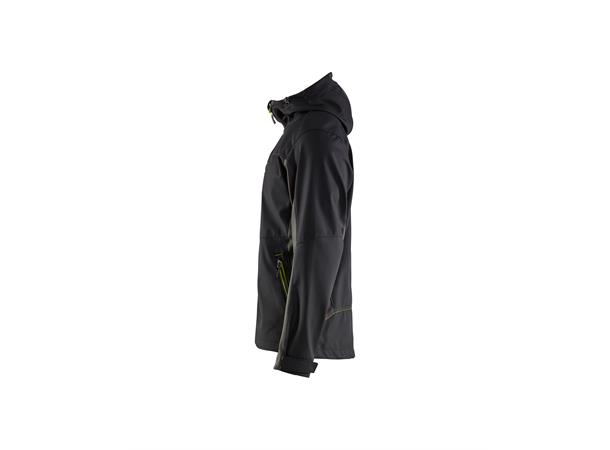 Blåkläder Softshelljakke Svart/Gul, str.4XL