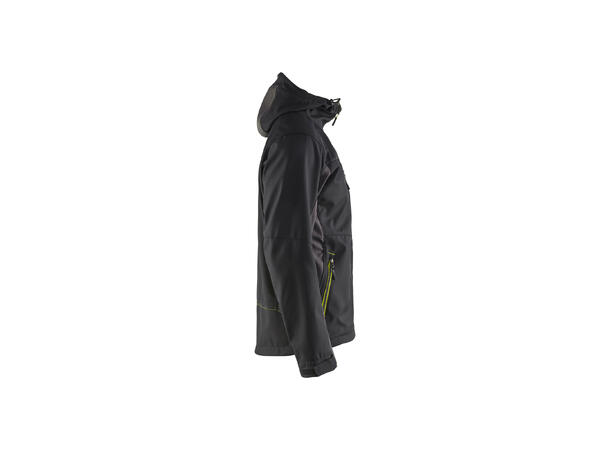 Blåkläder Softshelljakke Svart/Gul, str.4XL