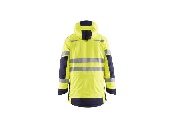 Blåkläder Vinterparkas Evolution varsel Gul/Marineblå, str.4XL