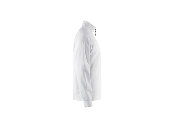 Blåkläder genser med halv glidelås Hvit, str.4XL