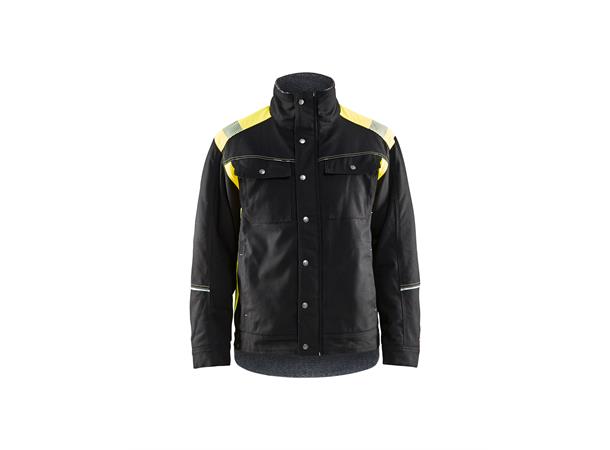 Blåkläder vinterjakke Svart/Gul, str.4XL