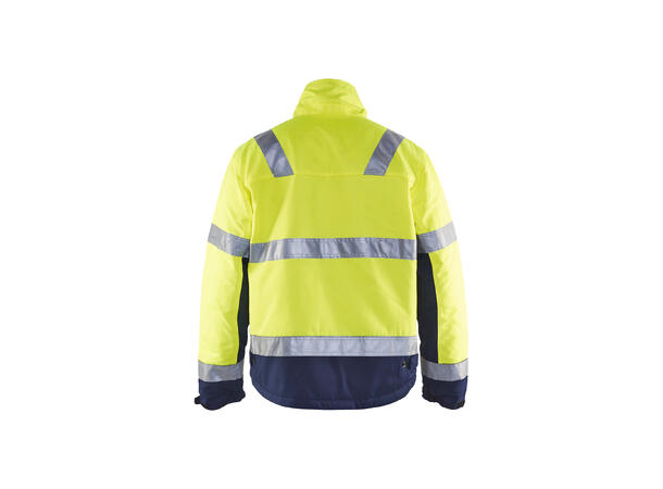 Blåkläder 4862 Vinterjakke Varsel Gul/Marineblå 4XL