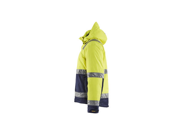 Blåkläder 4870 Vinterjakke Varsel Gul/Marineblå XXL