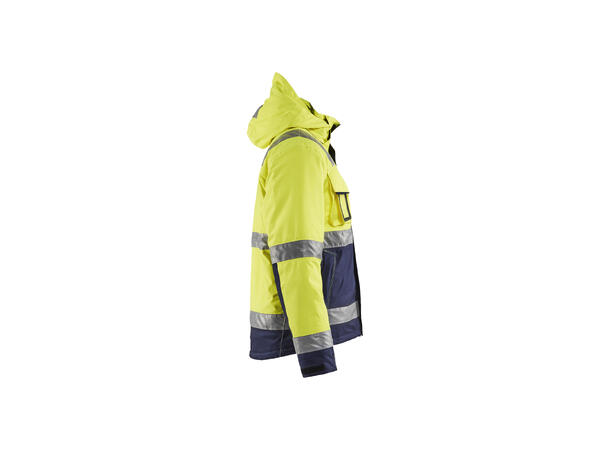 Blåkläder 4870 Vinterjakke Varsel Gul/Marineblå XXL