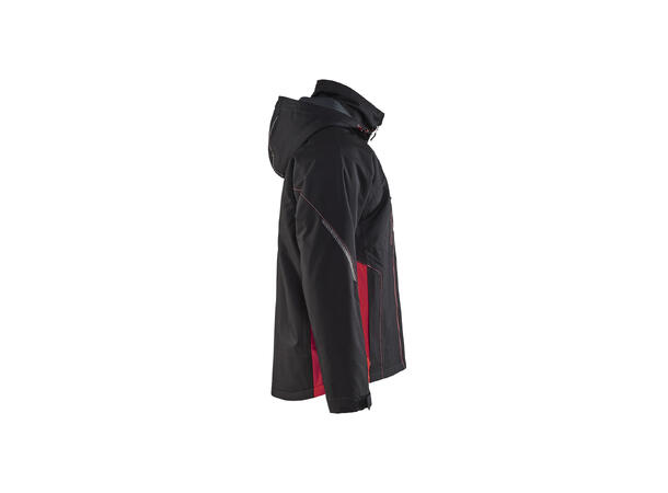 Blåkläder 4890 Lettfôret Vinterjakke Svart/Rød 4XL