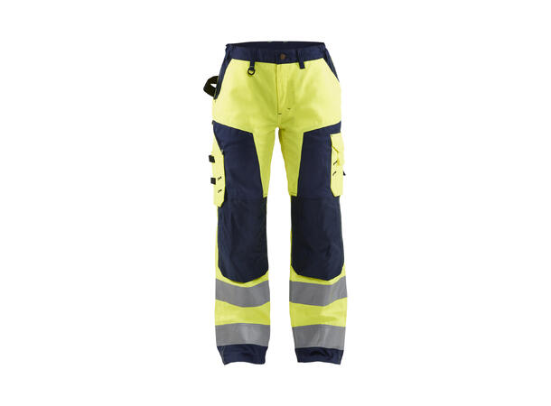 Blåkläder Bukse varsel Dame Gul/Marineblå C50