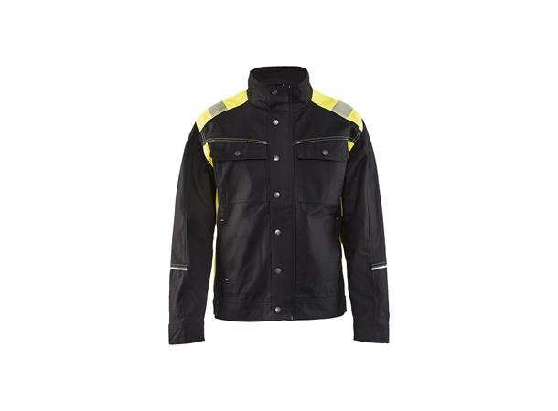 Blåkläder Jakke Visible Svart/Gul, str.4XL