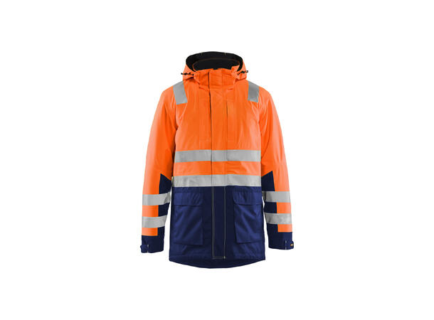 Blåkläder Parkas varsel Oransje, str.S