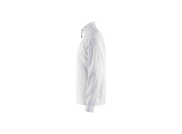 Blåkläder genser med halv glidelås Hvit, str.L