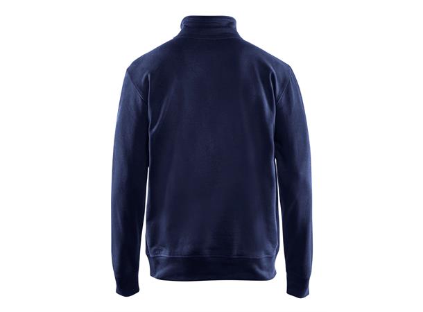 Blåkläder genser med halv glidelås Marineblå, str.4XL